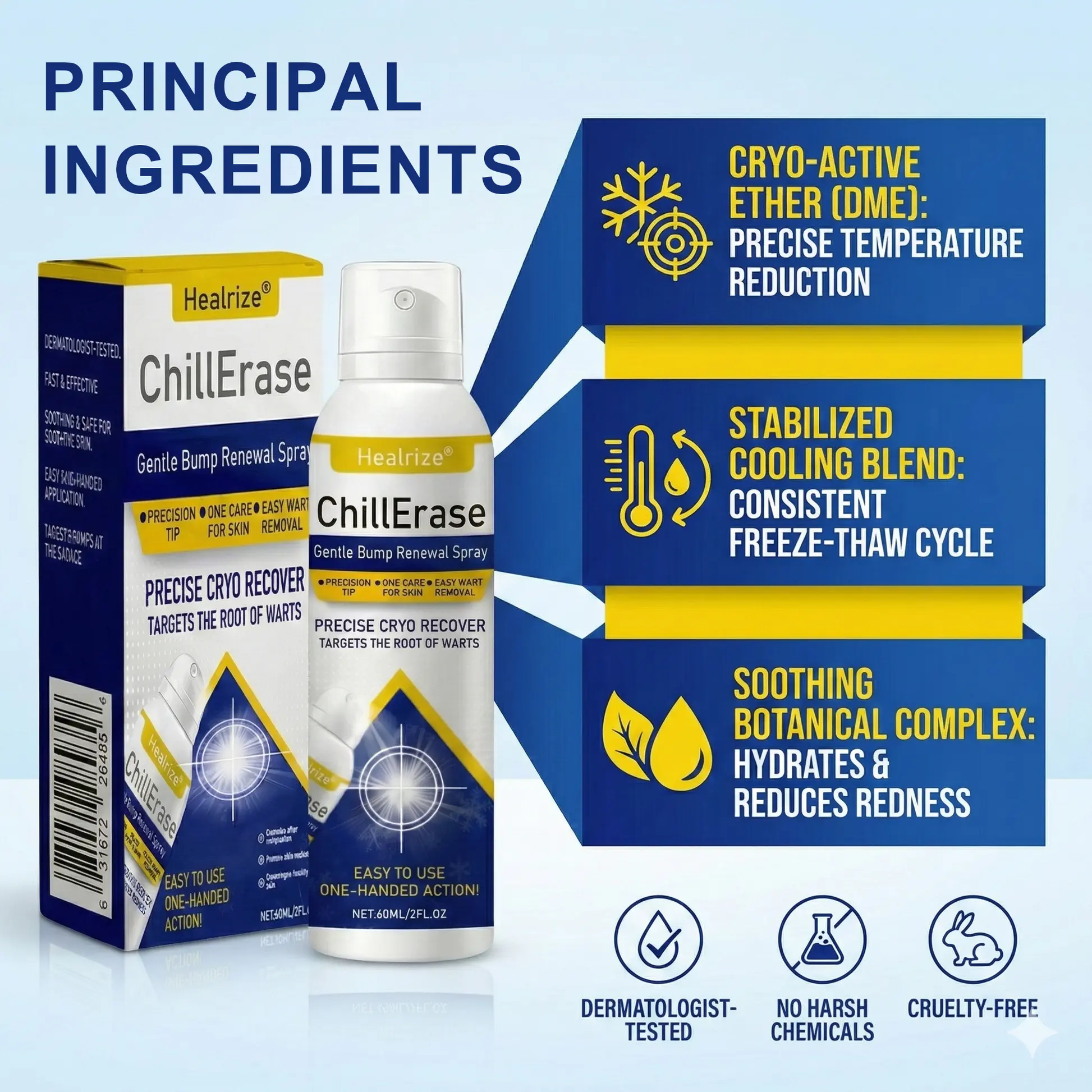 ❄️𝙎𝙥𝙚𝙘𝙞𝙖𝙡 𝙋𝙧𝙤𝙢𝙤𝙩𝙞𝙤𝙣 | Healrize®ChillErase Gentle Bump Renewal Spray ❄️